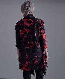 Bernings Sho（バーニングショー）の「『Bernings Sho/バーニングショー』ムラ染め天竺ドレープ7分袖カーディガン（カーディガン/ボレロ）」