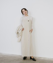 Sirin（シリン）の「【SET UP可能】TRストレッチラップロンパース（つなぎ/オールインワン）」