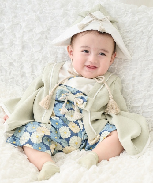 petit main（プティマイン）の「かぶと帽子（その他ベビー用品・キッズ・ライトグリーン・F）」の2枚目の写真