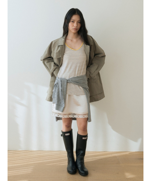 UNNOUT(アナウト)の「SILKY LINGERIE SKIRT CREAM(スカート・レディース・その他・ONE SIZE)」の1枚目の写真