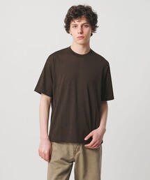 ウール マイクロボーダーTシャツ