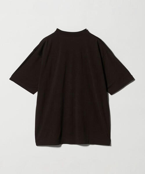 UNITED ARROWS（ユナイテッドアローズ）の「ウール マイクロボーダーTシャツ（Tシャツ/カットソー・メンズ・ダークブラウン/ブラック・S/L/M/XL）」の3枚目の写真