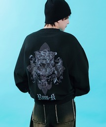 RUSS-K（ラスケー）の「【RUSS-K】ヴィンテージウォッシュ クルーネック トレーナー（スウェット）」