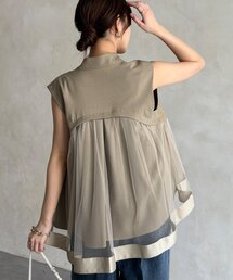 DouDou | 【WEB限定】バックチュール重ねベスト(ベスト)