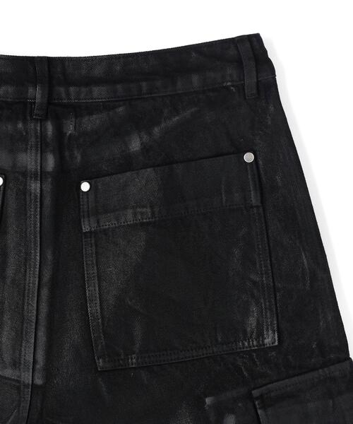 DANKE SCHON(ダンケシェーン)の「DankeSchon/ダンケシェーン/11oz RUBBER COATED CARGO SHORTS(カーゴパンツ・メンズ・ブラック・M/L)」の11枚目の写真