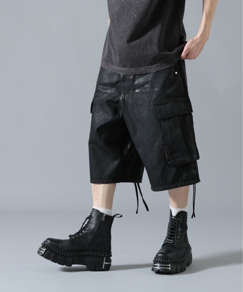DankeSchon/ダンケシェーン/11oz RUBBER COATED CARGO SHORTS（カーゴ