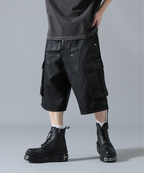 DankeSchon/ダンケシェーン/11oz RUBBER COATED CARGO SHORTS(カーゴ DankeSchon/ダンケシェーン/11oz RUBBER COATED CARGO SHORTS(カーゴ