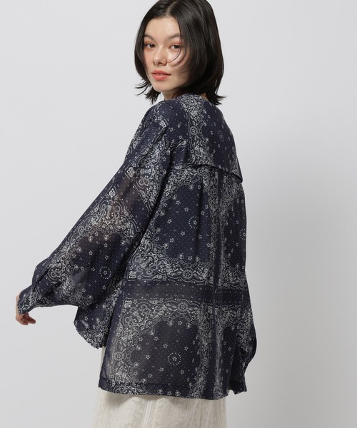 niko and...（ニコアンド）の「バンダナセーラーブラウス（シャツ/ブラウス・レディース・アイボリー/ネイビー・FREE）」の21枚目の写真