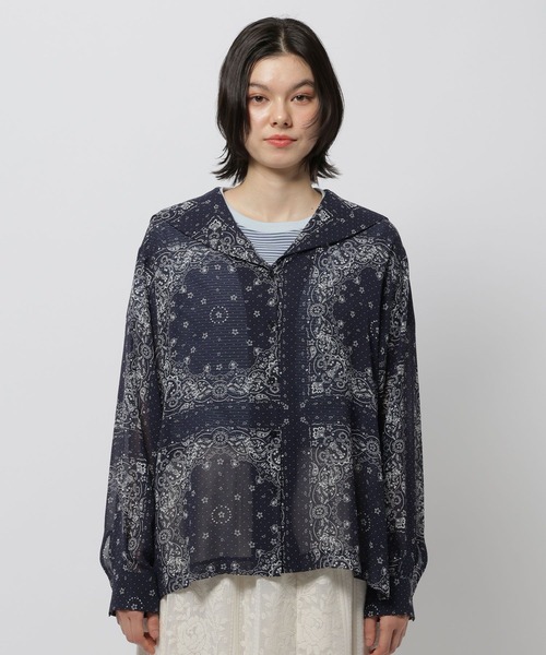 niko and...（ニコアンド）の「バンダナセーラーブラウス（シャツ/ブラウス・レディース・アイボリー/ネイビー・FREE）」の22枚目の写真