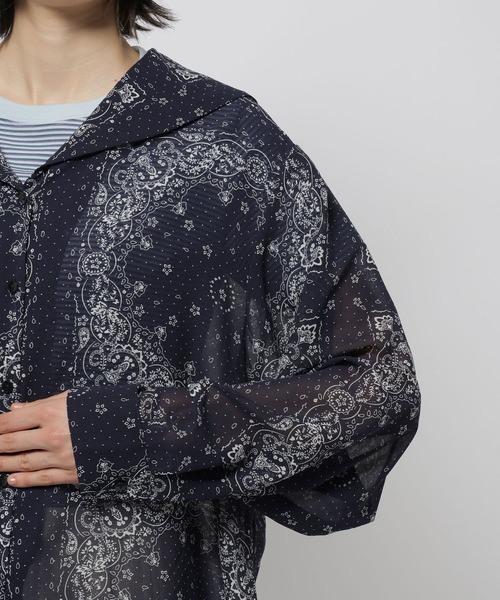 niko and...（ニコアンド）の「バンダナセーラーブラウス（シャツ/ブラウス・レディース・アイボリー/ネイビー・FREE）」の4枚目の写真