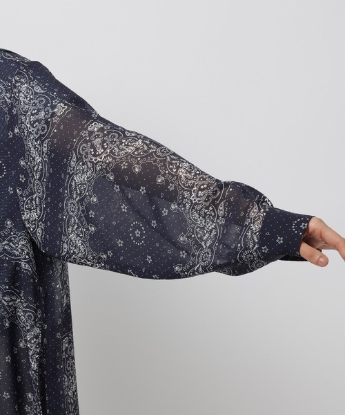 niko and...（ニコアンド）の「バンダナセーラーブラウス（シャツ/ブラウス・レディース・アイボリー/ネイビー・FREE）」の6枚目の写真