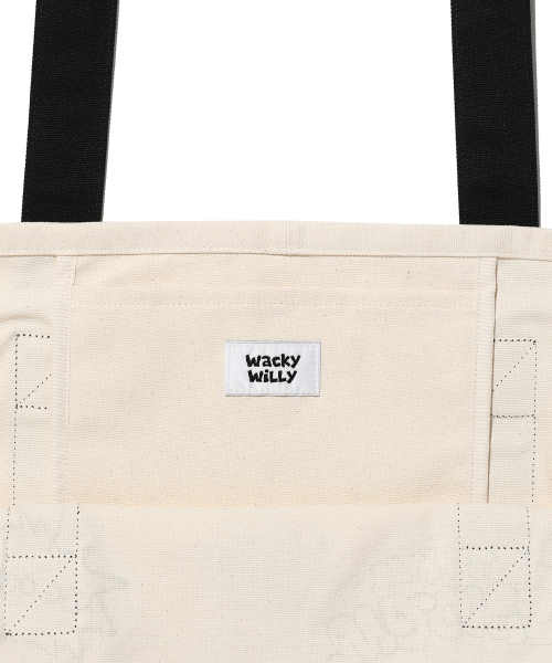 Wacky WiLLy(ワッキーウィリー)の「キャンバス トートバッグ アイボリー(トートバッグ・レディース・その他・F)」の2枚目の写真