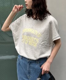 CIAOPANIC TYPY | アシッド加工裏毛フレンチスリーブロゴトップス(Tシャツ/カットソー)