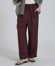 qualite | 【ベストセラーアイテム！新色追加】リネンライクパンツ/セットアップ対応/春服/夏服/オフィスカジュアル(その他パンツ)