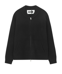 MAISON MASTER（メゾン マスター）の「ウェイニットジップアップ ブラック(black)（カーディガン/ボレロ）」