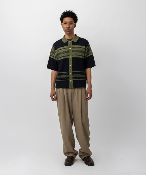 UNION（UNION TOKYO）（ユニオン）の「UNION TOKYO WHITMAN CARDIGAN ユニオントーキョー カーディガン（その他トップス・メンズ・オリーブ/ブルー・S/XL/L/M）」の5枚目の写真