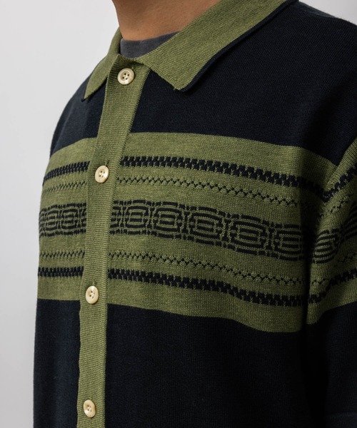 UNION（UNION TOKYO）（ユニオン）の「UNION TOKYO WHITMAN CARDIGAN ユニオントーキョー カーディガン（その他トップス・メンズ・オリーブ/ブルー・S/XL/L/M）」の8枚目の写真