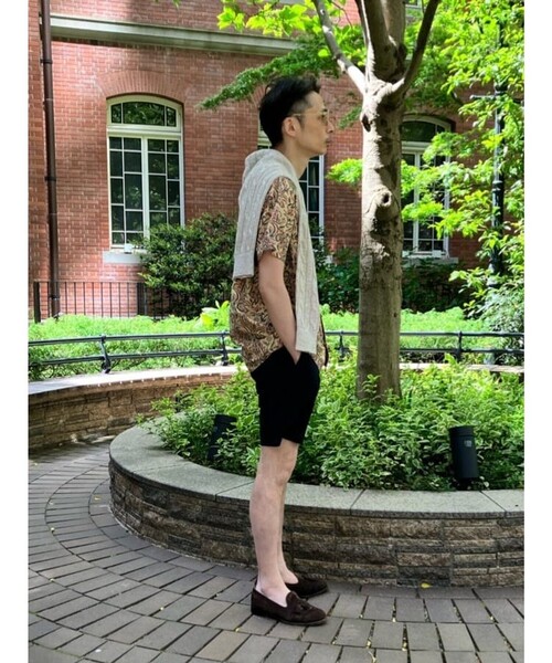 BROOKS BROTHERS(ブルックスブラザーズ)の「コットン ブロックプリントパターン ペイズリー オープンカラーシャツ Regular Fit(シャツ/ブラウス・メンズ・ベージュ・MEDIUM/SMALL/LARGE)」の8枚目の写真