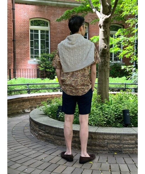 BROOKS BROTHERS(ブルックスブラザーズ)の「コットン ブロックプリントパターン ペイズリー オープンカラーシャツ Regular Fit(シャツ/ブラウス・メンズ・ベージュ・MEDIUM/SMALL/LARGE)」の9枚目の写真