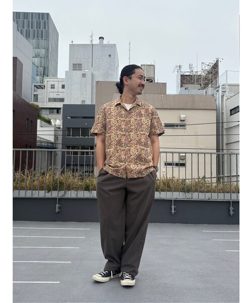 BROOKS BROTHERS(ブルックスブラザーズ)の「コットン ブロックプリントパターン ペイズリー オープンカラーシャツ Regular Fit(シャツ/ブラウス・メンズ・ベージュ・MEDIUM/SMALL/LARGE)」の11枚目の写真