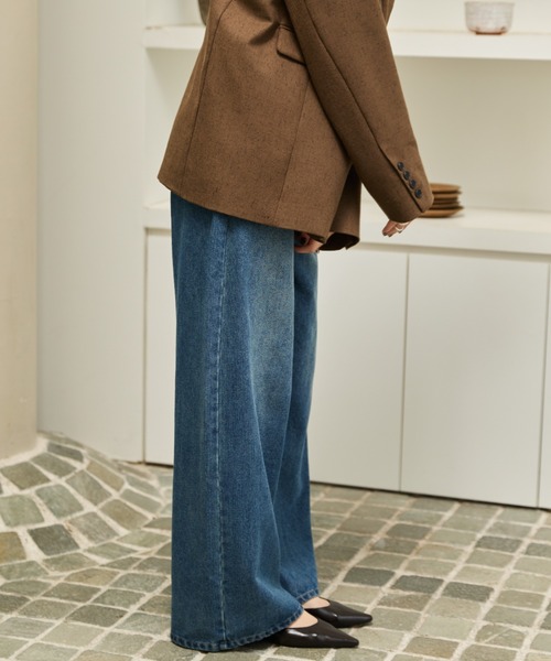 AIC.(エーアイシー)の「スーパーワイドルーズデニムパンツ(デニムパンツ・レディース・ブラック/ブルー・SMALL/MEDIUM)」の15枚目の写真