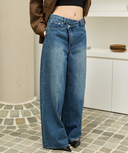 AIC.(エーアイシー)の「スーパーワイドルーズデニムパンツ(デニムパンツ・レディース・ブラック/ブルー・SMALL/MEDIUM)」の14枚目の写真