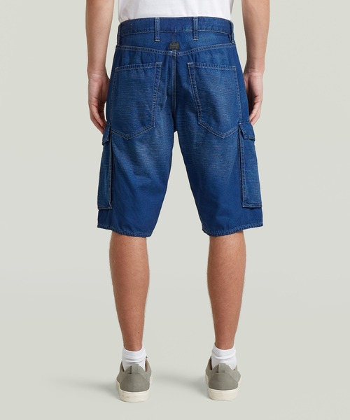 G-STAR（ジースター）の「Deeggie Cargo Short/レギュラーリラックスデニムカーゴショートパンツ（その他パンツ・メンズ・インディゴブルー・28inch/34inch/36inch/30inch/32inch）」の2枚目の写真