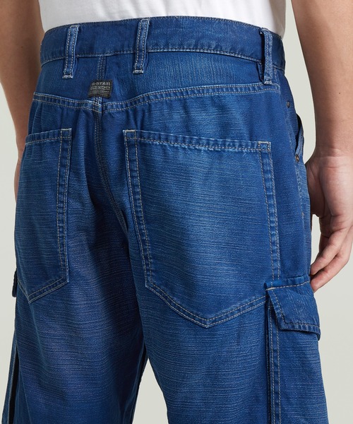 G-STAR（ジースター）の「Deeggie Cargo Short/レギュラーリラックスデニムカーゴショートパンツ（その他パンツ・メンズ・インディゴブルー・28inch/34inch/36inch/30inch/32inch）」の3枚目の写真