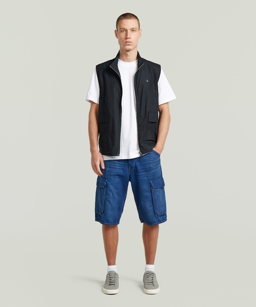 G-STAR（ジースター）の「Deeggie Cargo Short/レギュラーリラックスデニムカーゴショートパンツ（その他パンツ・メンズ・インディゴブルー・28inch/34inch/36inch/30inch/32inch）」の4枚目の写真
