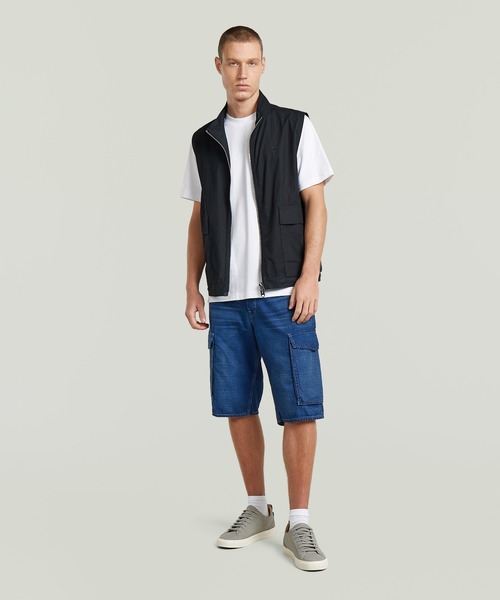 G-STAR（ジースター）の「Deeggie Cargo Short/レギュラーリラックスデニムカーゴショートパンツ（その他パンツ・メンズ・インディゴブルー・28inch/34inch/36inch/30inch/32inch）」の5枚目の写真