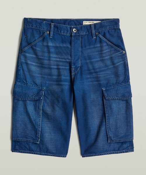 G-STAR（ジースター）の「Deeggie Cargo Short/レギュラーリラックスデニムカーゴショートパンツ（その他パンツ・メンズ・インディゴブルー・28inch/34inch/36inch/30inch/32inch）」の6枚目の写真