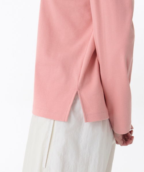 MUSINSA STANDARD WOMAN（ムシンサスタンダードウーマン）の「ウィメンズリラックスクルーネック長袖Tシャツ[ブラッシュピンク]（Tシャツ/カットソー・レディース・その他・MEDIUM/X-SMALL/SMALL）」の4枚目の写真