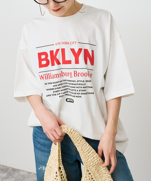 Spick & Span（スピックアンドスパン）の「《WEB限定 / 追加》ロゴオーバーTシャツ（Tシャツ/カットソー・レディース・その他2/その他1・FREE）」の2枚目の写真