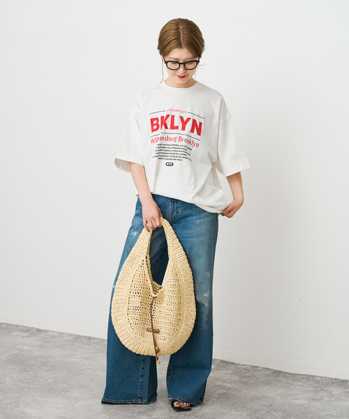 Spick & Span（スピックアンドスパン）の「《WEB限定 / 追加》ロゴオーバーTシャツ（Tシャツ/カットソー・レディース・その他2/その他1・FREE）」の5枚目の写真