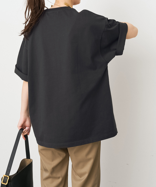 Spick & Span（スピックアンドスパン）の「《WEB限定 / 追加》ロゴオーバーTシャツ（Tシャツ/カットソー・レディース・その他2/その他1・FREE）」の8枚目の写真