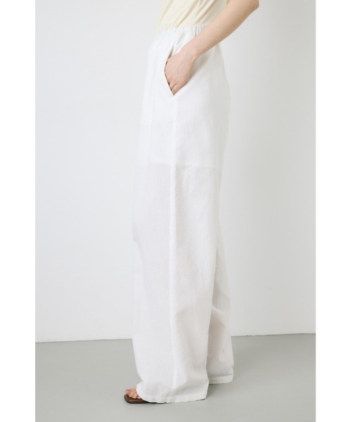 AZUL by moussy(アズールバイマウジー)の「【サイズ,身長別画像あり】フレンチリネンCOOLMAXイージーパンツ(スラックス・レディース・ストライプ/ブラック/オフホワイト・SMALL/MEDIUM)」の11枚目の写真