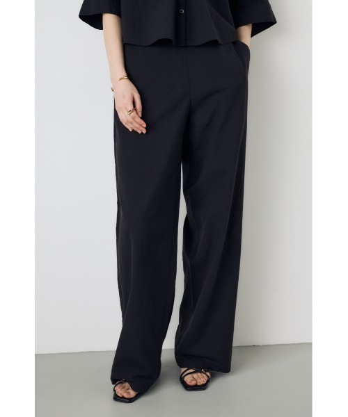 AZUL by moussy(アズールバイマウジー)の「【サイズ,身長別画像あり】フレンチリネンCOOLMAXイージーパンツ(スラックス・レディース・ストライプ/ブラック/オフホワイト・SMALL/MEDIUM)」の18枚目の写真