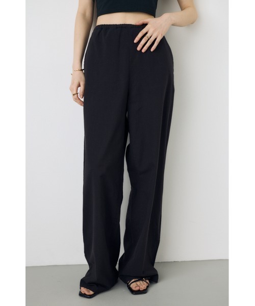 AZUL by moussy(アズールバイマウジー)の「【サイズ,身長別画像あり】フレンチリネンCOOLMAXイージーパンツ(スラックス・レディース・ストライプ/ブラック/オフホワイト・SMALL/MEDIUM)」の19枚目の写真