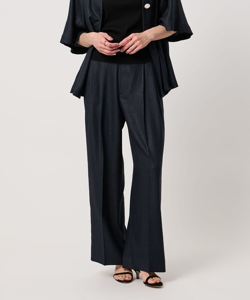 UNITED ARROWS(ユナイテッドアローズ)の「Spiree IAS 2タック ワイドパンツ ‐UVカット 接触冷感 ウォッシャブル‐(スラックス・レディース・ナチュラル/ネイビー・40/36/38/34)」の20枚目の写真