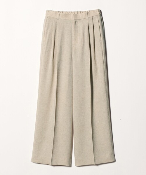 UNITED ARROWS(ユナイテッドアローズ)の「Spiree IAS 2タック ワイドパンツ ‐UVカット 接触冷感 ウォッシャブル‐(スラックス・レディース・ナチュラル/ネイビー・40/36/38/34)」の7枚目の写真