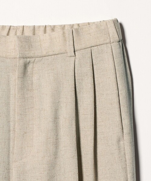 UNITED ARROWS(ユナイテッドアローズ)の「Spiree IAS 2タック ワイドパンツ ‐UVカット 接触冷感 ウォッシャブル‐(スラックス・レディース・ナチュラル/ネイビー・40/36/38/34)」の6枚目の写真