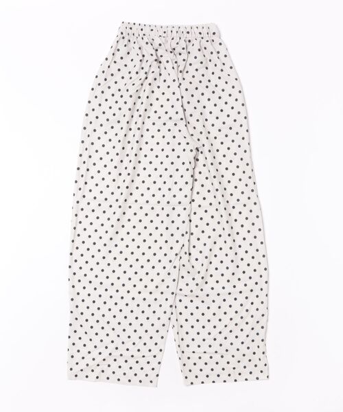 tood.(トード)の「【tood.】ドット柄 ワイドイージーパンツ(その他パンツ・レディース・ホワイト・L/M)」の2枚目の写真