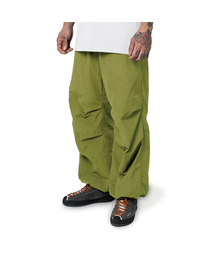 WHILE（ワイル）の「ロングバルーンクライミングパンツ 夏用登山パンツ ハイキング ボルダリング キャンプパンツ (オリーブグリーン)（スウェットパンツ）」