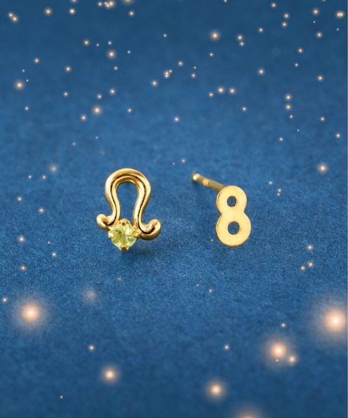 Jewel closet by L&Co.（ジュエルクローゼットバイエルアンドコー）の「K18 星座/ホロスコープ ピアス（ピアス（両耳用）・レディース・その他5/その他3/その他2/その他1/その他10/その他8/その他6/その他12/その他9/その他7/その他4/その他11・FREE）」の9枚目の写真
