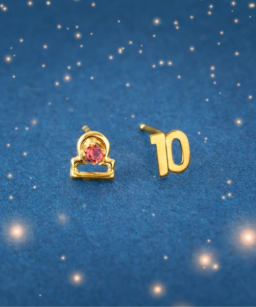 Jewel closet by L&Co.（ジュエルクローゼットバイエルアンドコー）の「K18 星座/ホロスコープ ピアス（ピアス（両耳用）・レディース・その他5/その他3/その他2/その他1/その他10/その他8/その他6/その他12/その他9/その他7/その他4/その他11・FREE）」の11枚目の写真