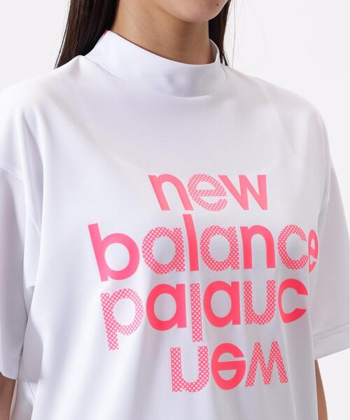 New Balance Golf(ニューバランスゴルフ)の「ハーフスリーブ モックネック プルオーバー (WOMENS)(Tシャツ/カットソー・レディース・イエロー系その他/ブラック/ホワイト・LARGE/MEDIUM/SMALL)」の4枚目の写真