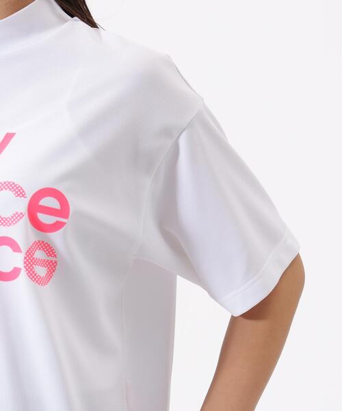 New Balance Golf(ニューバランスゴルフ)の「ハーフスリーブ モックネック プルオーバー (WOMENS)(Tシャツ/カットソー・レディース・イエロー系その他/ブラック/ホワイト・LARGE/MEDIUM/SMALL)」の5枚目の写真