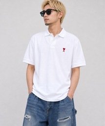 ONE DAY KMC （ワンデイケーエムシー）の「【AMI PARIS】アミ パリス Small Heart Polo Shirt ワンポイント ロゴ ポロシャツ / BFUPL001 760（ポロシャツ）」