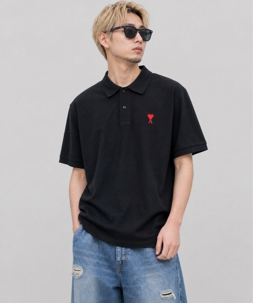 セール】【AMI PARIS】アミ パリス Small Heart Polo Shirt ワン