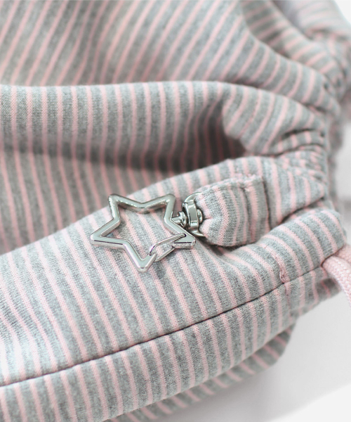 MASMARULEZ（マスマルールズ）の「[INT] Two pocket patch stripe gym sack_Navy stripe（バックパック/リュック・レディース・その他・FREE）」の7枚目の写真